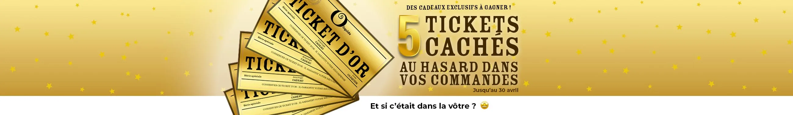 Bannière Ticket d'or 