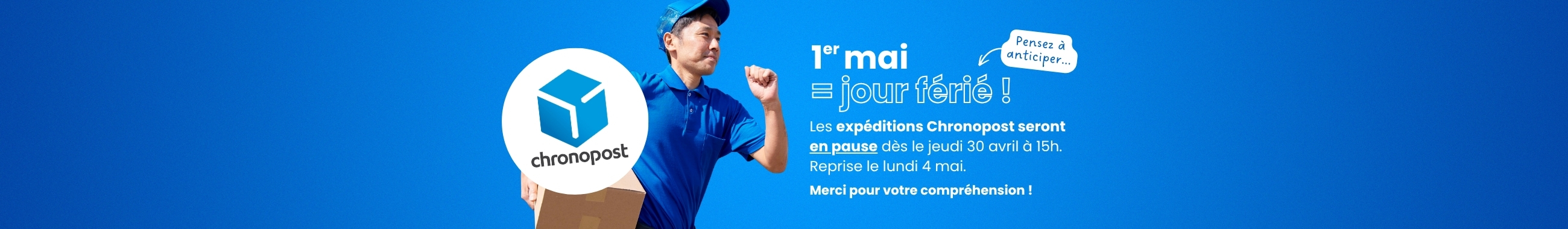 Bannière jour férié 1 mai