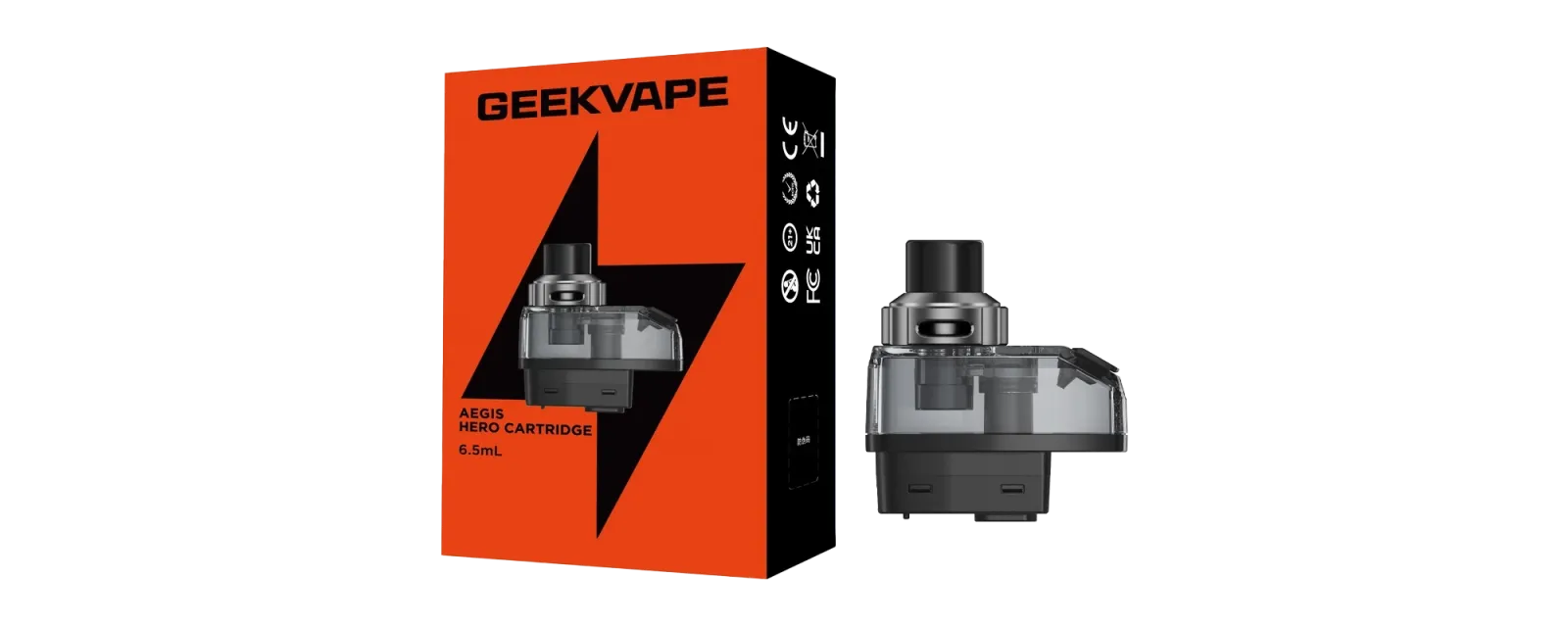Image cu contenu du pack cartouche Aegis hero geekvape