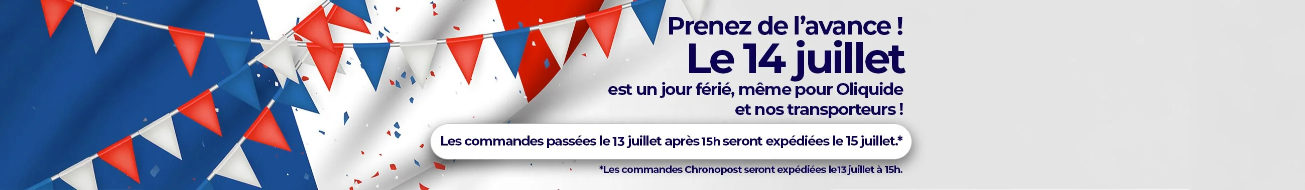 Jour férié 14 juillet