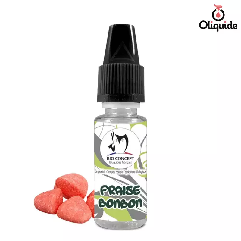 Plongez-vous dans le Ar&ocirc;me Fraise Bonbon de Bioconcept pour une expérience enrichissante