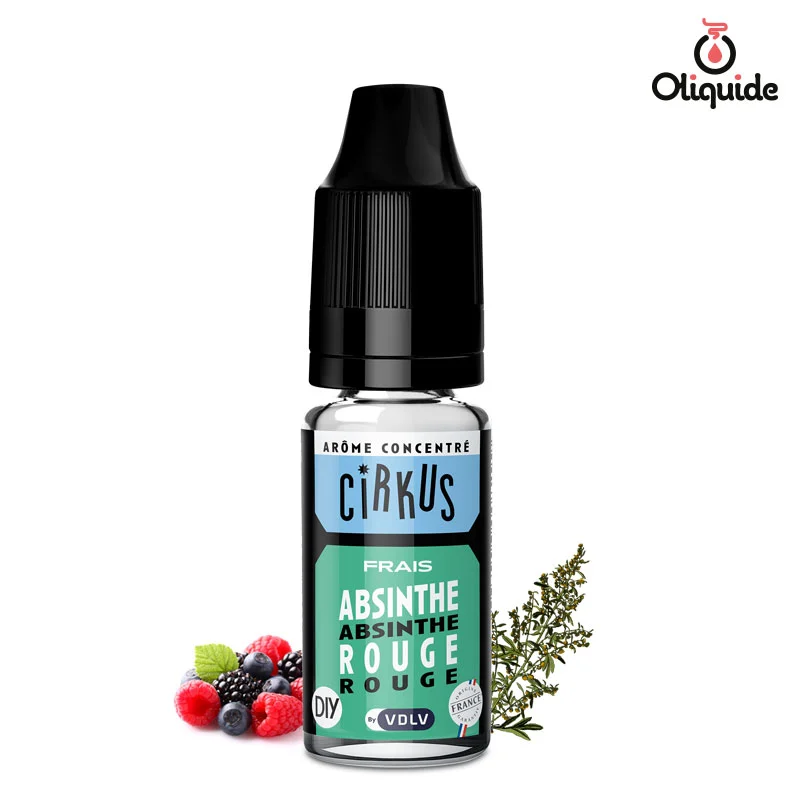 Embarquez pour un voyage avec le Arôme Absinthe Rouge de Cirkus