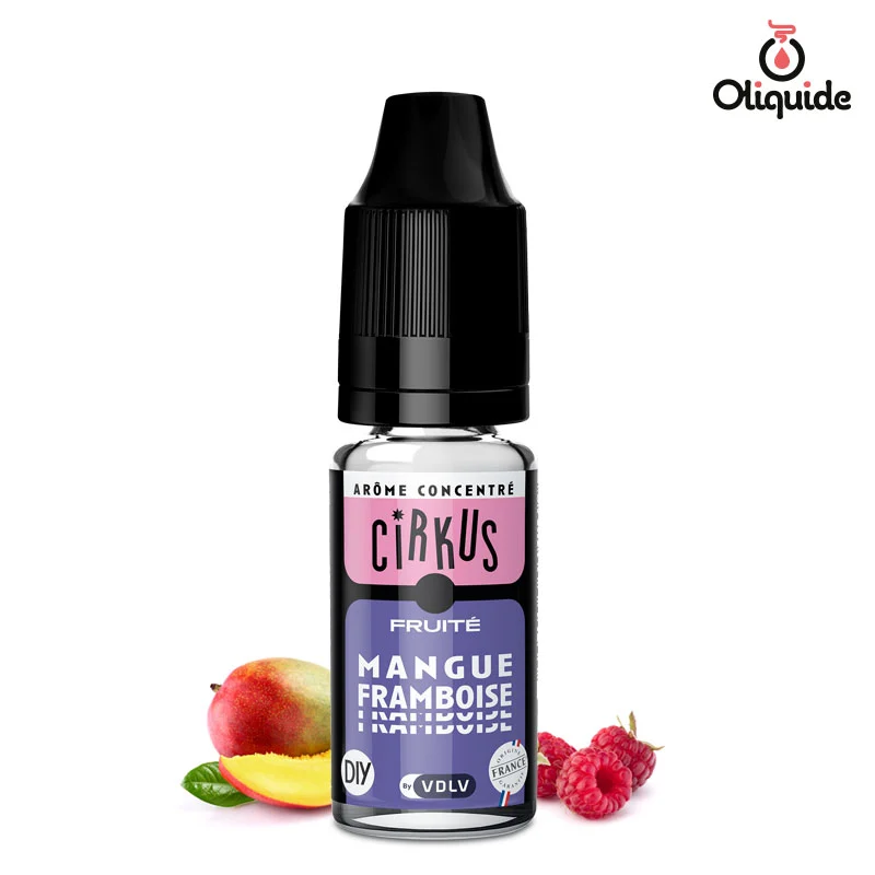Testez les fonctionnalités du Arôme Mangue Framboise de VDLV