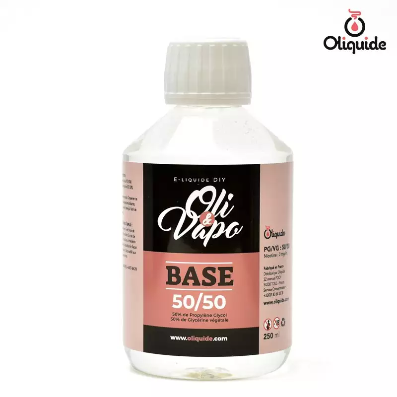 Plongez dans le Base 50/50 - Oli & Vapo de Oliquide pour une immersion totale