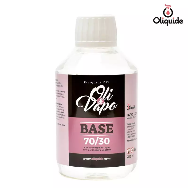 Testez le Base 70/30 - Oli & Vapo de Oliquide et mesurez son efficacité