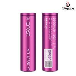 Batterie rechargeable EFEST 18650 - 3500mAh pour cigarette électronique