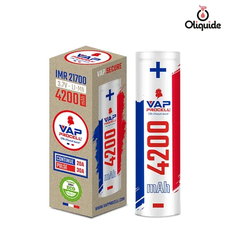 Batteries Accu Vap Procell IMR 21700 - 4200 mAh de la marque Vap Procell