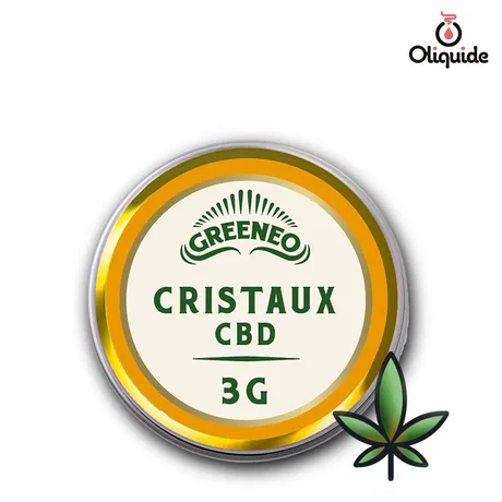 Booster CBD Cristaux CBD 99% Greeneo de la marque Greeneo