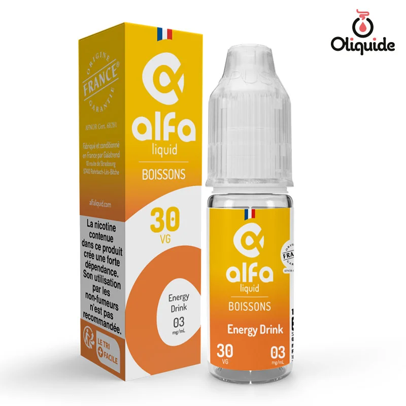 Profitez de l'opportunité de tester le Energy Drink de Alfaliquid