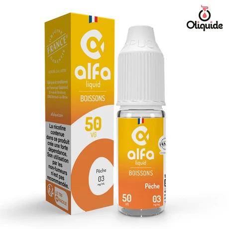 Alfaliquid Pêche de la marque Alfaliquid