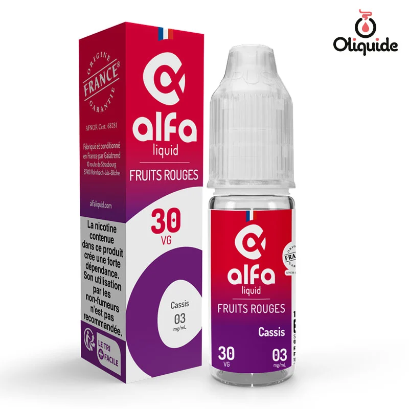 Tentez votre chance avec le Cassis de Alfaliquid