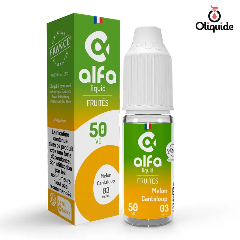 Testez le Melon Cantaloup de Alfaliquid et observez les résultats