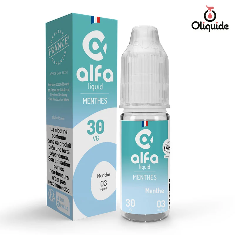 Plongez dans le Menthe de Alfaliquid et découvrez ses avantages