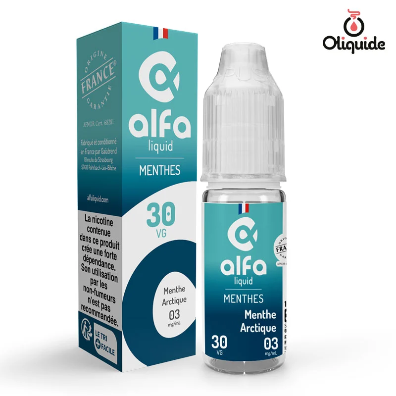 Entraînez-vous avec le Menthe Arctique de Alfaliquid