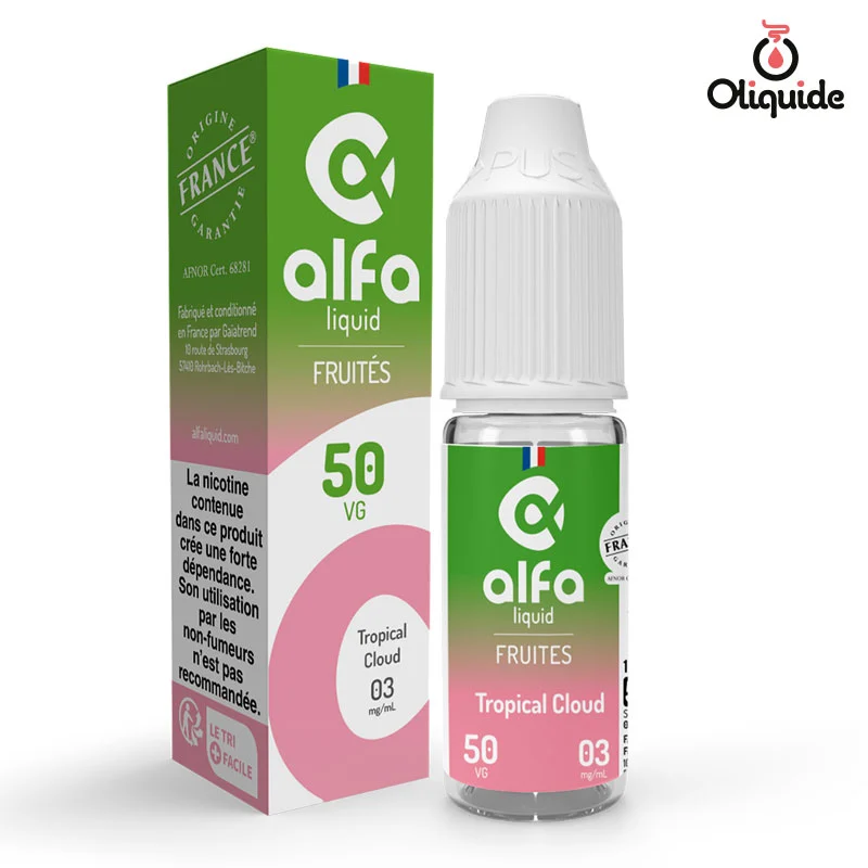 Expérimentez le Tropical Cloud de Alfaliquid et enregistrez les résultats