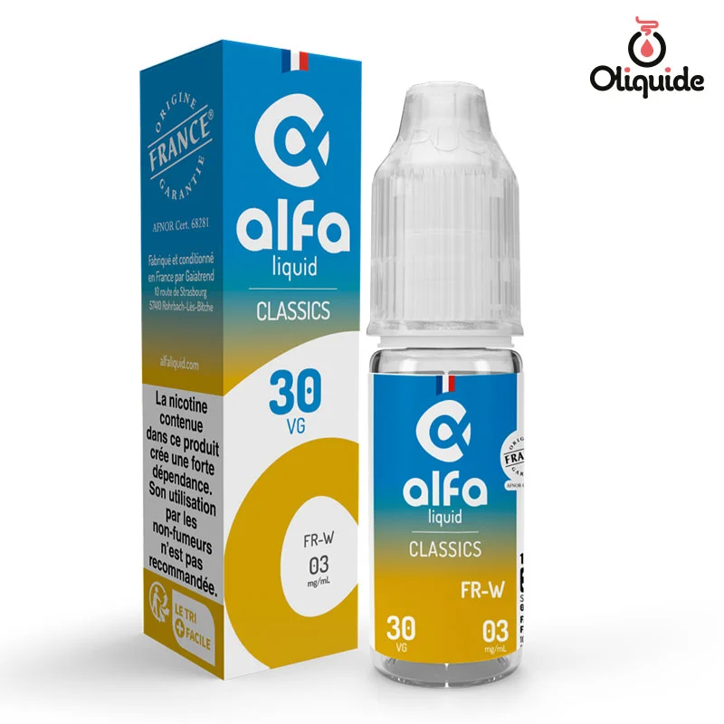 Profitez de l'occasion pour tester le FR-W de Alfaliquid