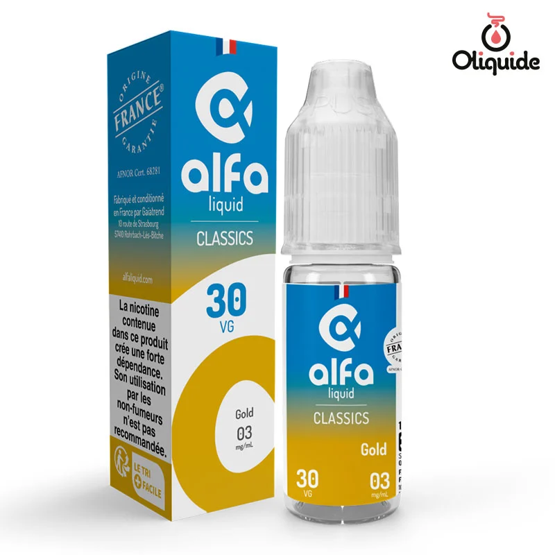 Profitez de l'opportunité de tester le Gold de Alfaliquid