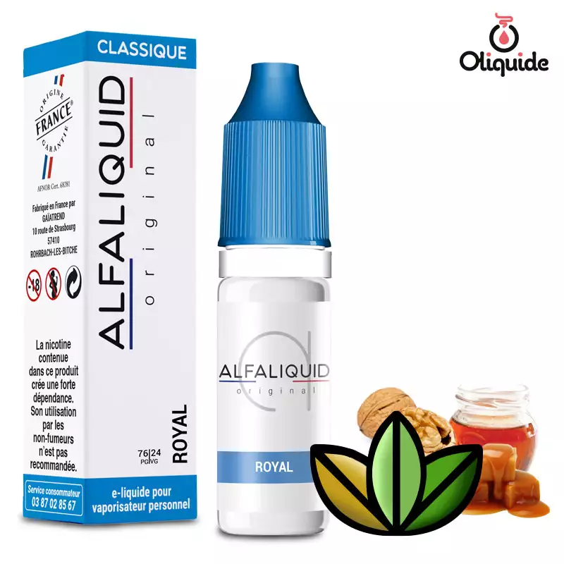 Explorez les fonctionnalités du Royal de Alfaliquid en le testant