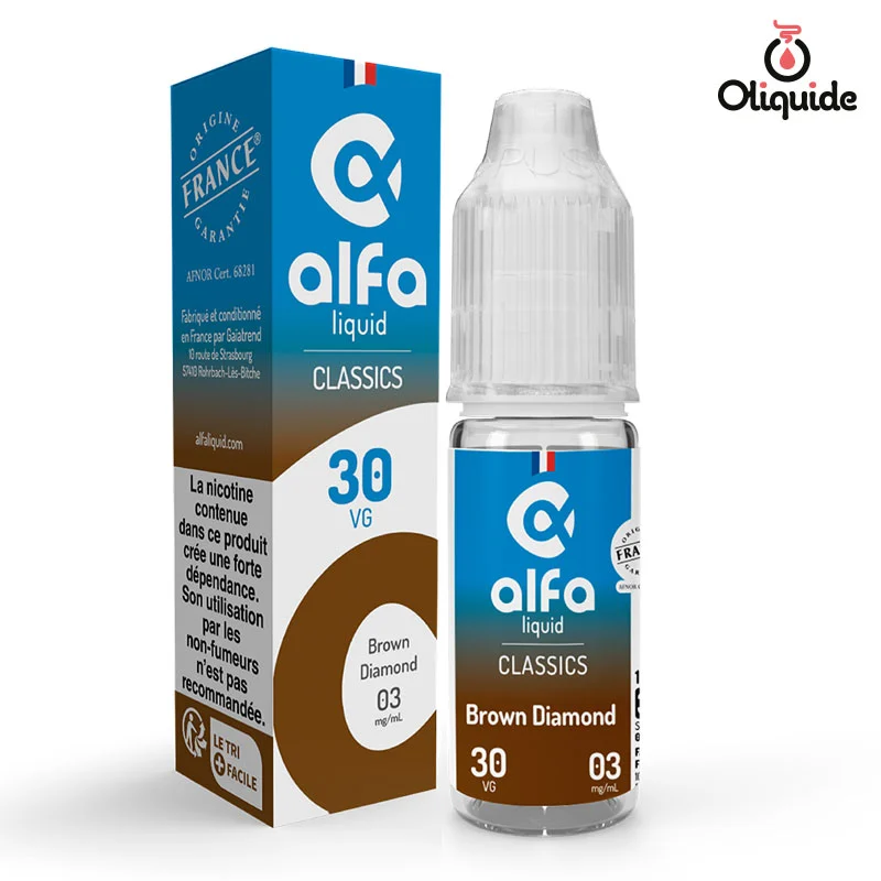 Envisagez le Brown Diamond de Alfaliquid comme option de test
