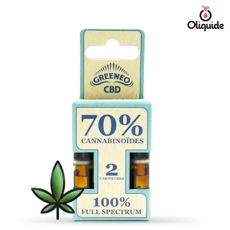 Cartouche Stick CBD Greeneo Cartouche Stick CBD Menthe 70% x2 de la marque Greeneo