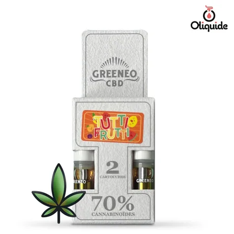 Cartouche Stick CBD Greeneo Cartouche Stick CBD Tutti Frutti 70% x2 de la marque Greeneo