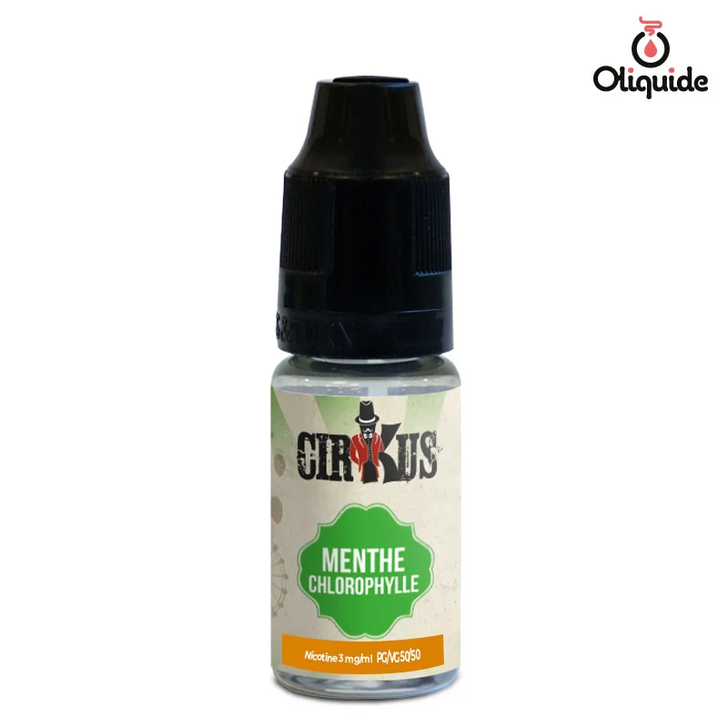 Testez le Menthe Chlorophylle de Cirkus et observez les résultats obtenus