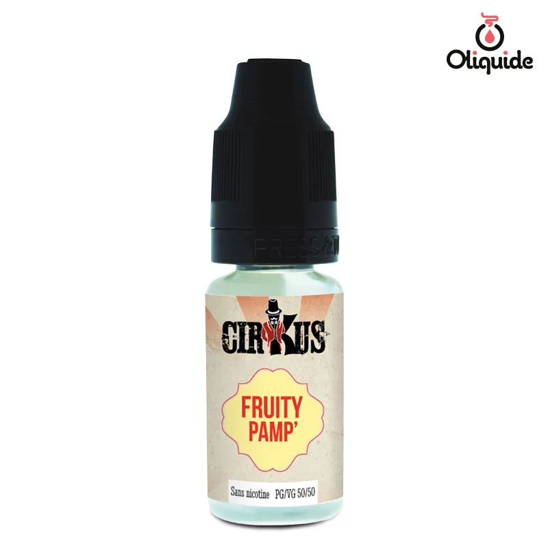 Profitez de l'occasion pour tester le Fruity Pamp de Cirkus