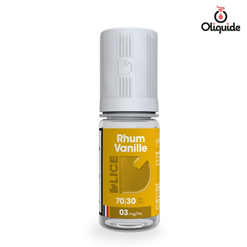 Testez le Rhum Vanille de D'lice pour une expérience pratique