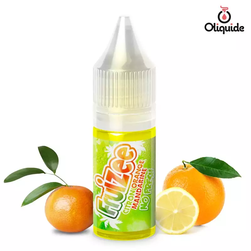 Voyez ce que le No Fresh Citron Orange Mandarine de Eliquid France a à offrir