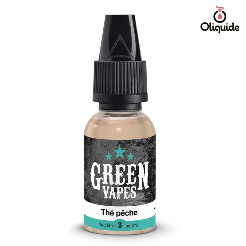 Faites l'essai du Thé pêche de Green Vapes