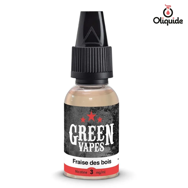 Expérimentez le Fraise Des Bois de Green Vapes et évaluez ses performances