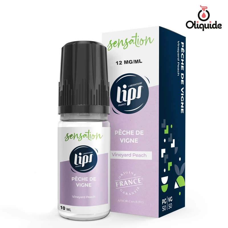Plongez-vous dans le Pêche de Vigne de Lips - Le French Liquide pour une expérience 