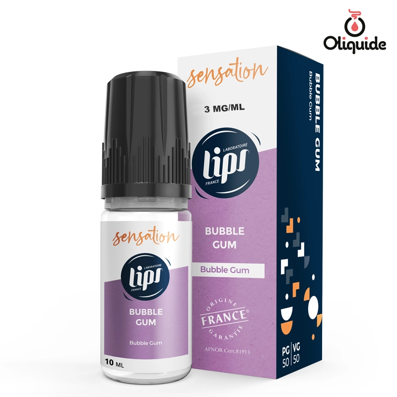 Réalisez des tests sur le Bubble Gum de Lips - Le French Liquide