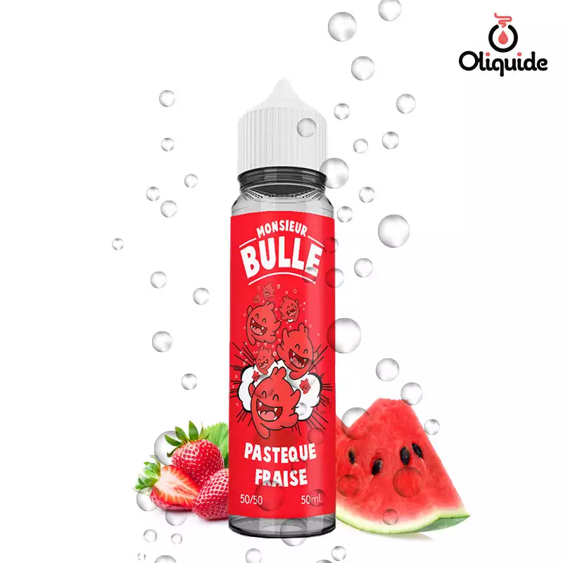 Expérimentez le Pastèque Fraise 50 ml de Liquidéo pour une approche novatrice