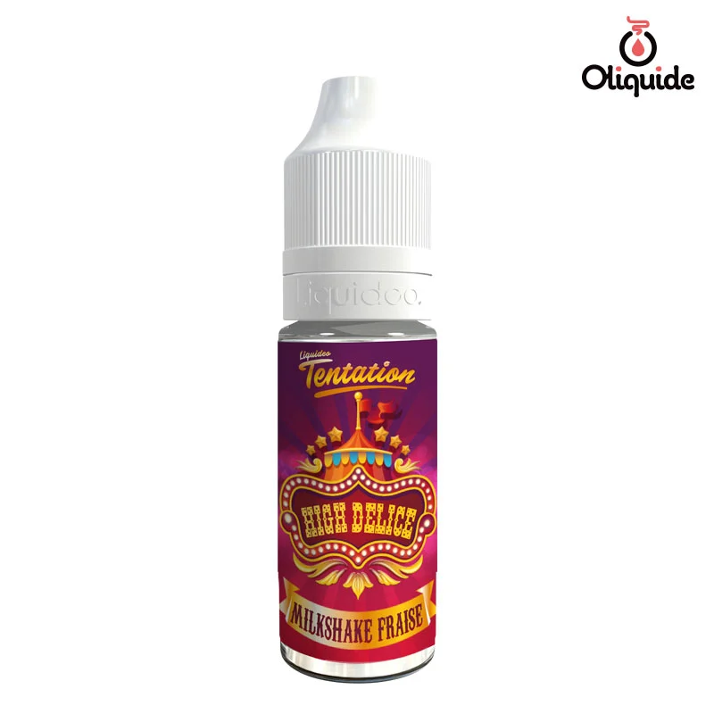 Embarquez pour un voyage avec le Milkshake Fraise de Liquidéo