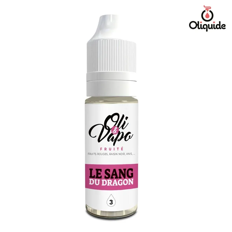 Testez le Le Sang du Dragon de Oliquide et observez les résultats obtenus