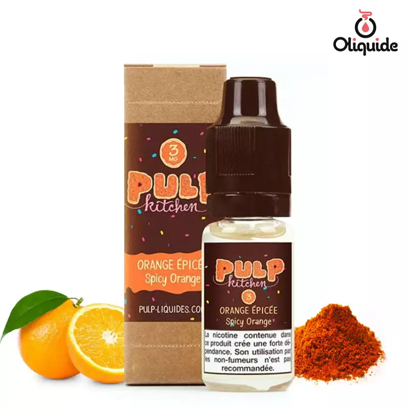 Passez du temps à tester le Orange Epicée de Pulp