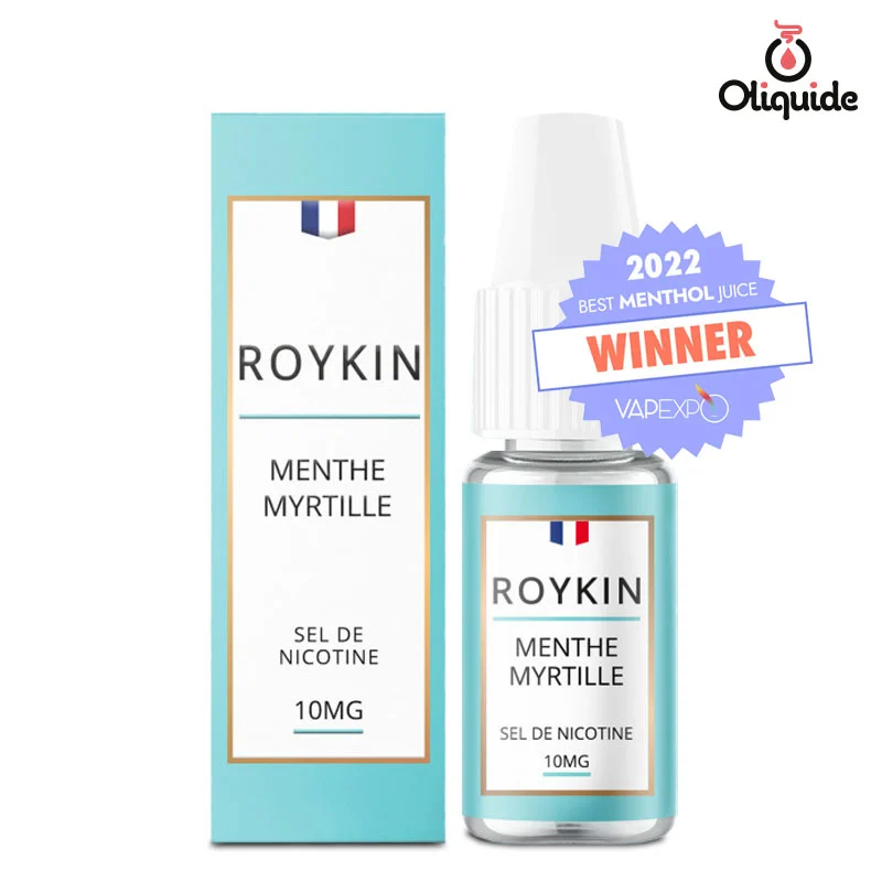 Soyez actif et testez le Menthe Myrtille de Roykin
