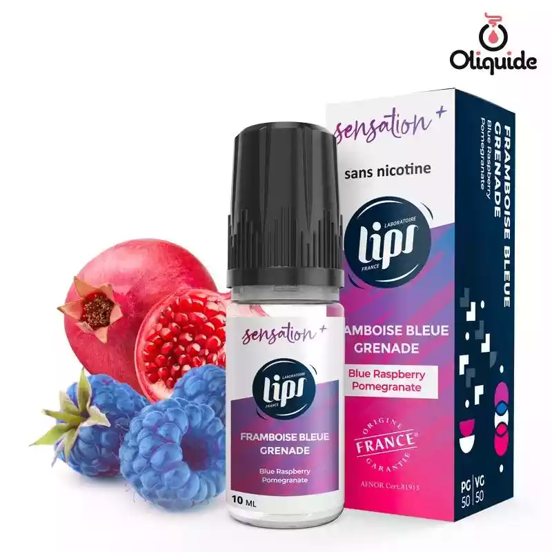Mettez à l'épreuve vos compétences avec le Framboise bleue Grenade de Lips - Le French Liquide