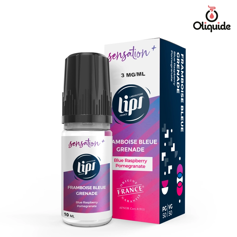 Partez à la découverte du Framboise bleue Grenade de Lips - Le French Liquide