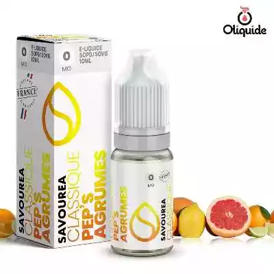 Liquides DLUO Dépassée Peps Agrumes de la marque Savourea