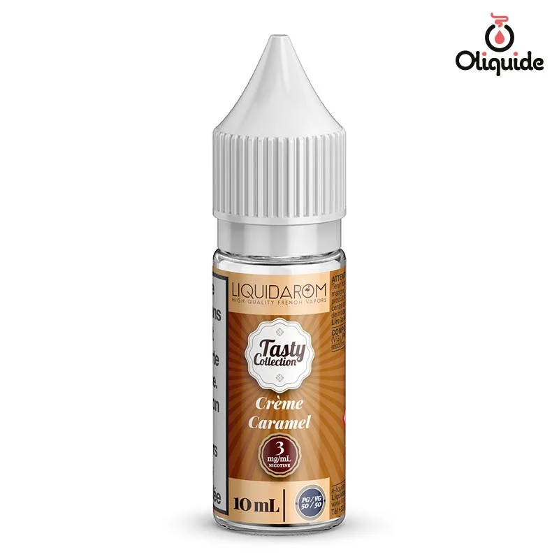 Explorez les fonctionnalités du Crème caramel de Liquidarom en le testant
