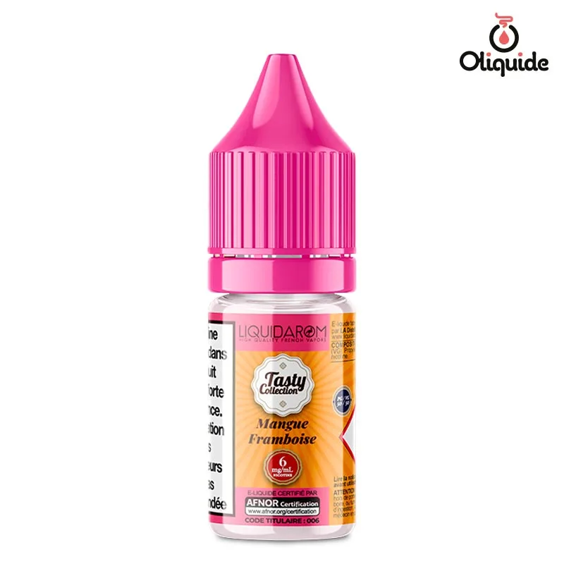 Explorez les fonctionnalités du Mangue framboise de Liquidarom en le testant