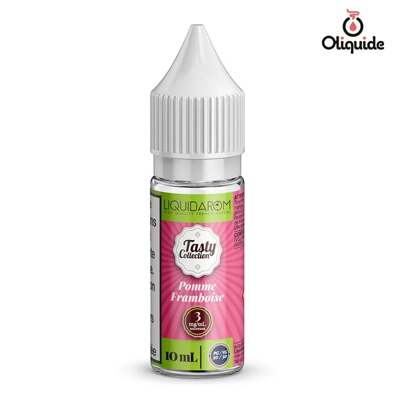 Testez le Pomme framboise de Liquidarom et observez les résultats