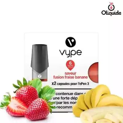 Vype Epen 3 Fusion Fraise Banane ePen de la marque Vuse