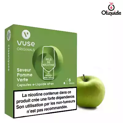 Vype VPRO pour Epen 3 Pomme Verte - ePen Sels de nicotine de la marque Vuse