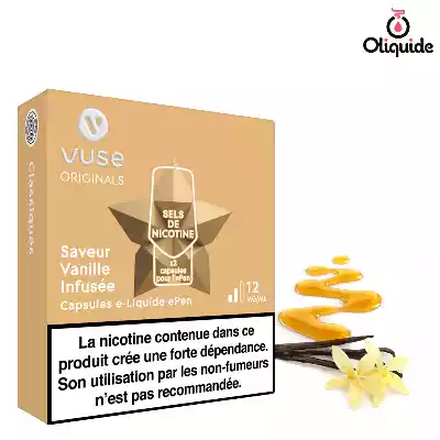 Vype VPRO pour Epen 3 Vanille infusée - ePen Sels de nicotine de la marque Vuse