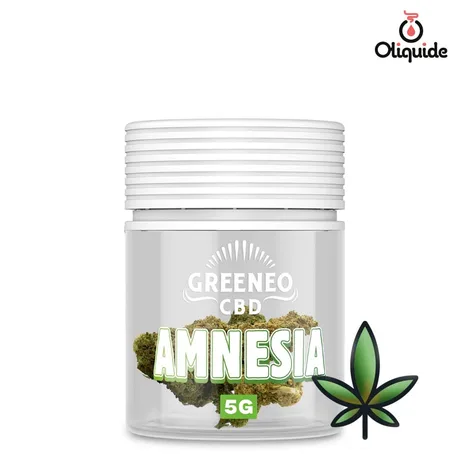 Fleur de CBD Fleur CBD Greeneo Amnesia 5 g - 13% de la marque Greeneo