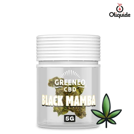 Fleur de CBD Fleur CBD Greeneo Black Mamba 5 g - 11% de la marque Greeneo