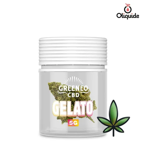 Fleur de CBD Fleur CBD Greeneo Gelato 5 g - 12% de la marque Greeneo